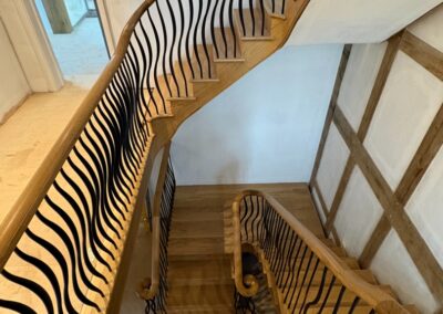 Bespoke handmade wooden stairs