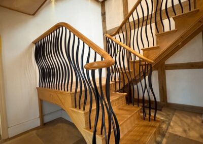 Bespoke handmade wooden stairs