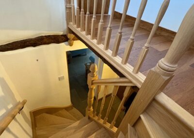 Bespoke handmade wooden stairs